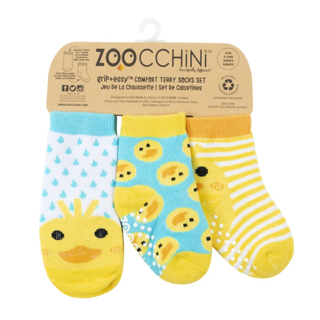 Zoocchini Comfort Terry Baby Socks - 3 PC