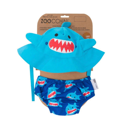 Zoocchini Swim Diaper + Sun Hat Set