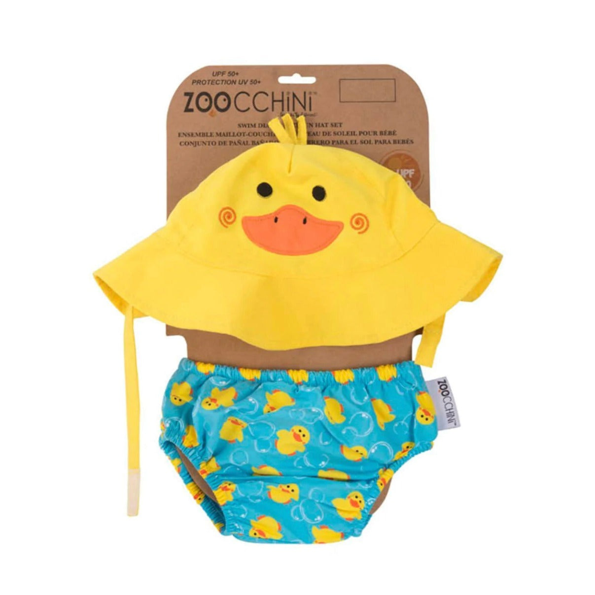 Zoocchini Swim Diaper + Sun Hat Set