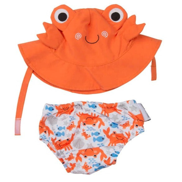 Zoocchini Swim Diaper + Sun Hat Set