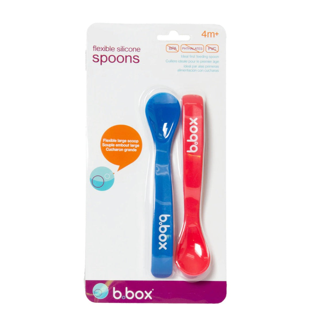 B.Box Flexible Silicone Spoon Pack of 2