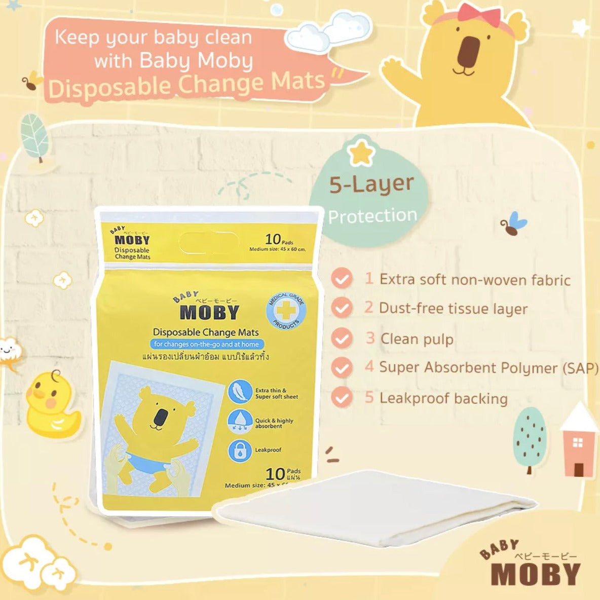 Baby Moby Disposable Changing Mat