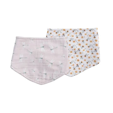 Lulujo Muslin Bandana Bib (Set of 2)