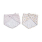 Lulujo Muslin Bandana Bib (Set of 2)