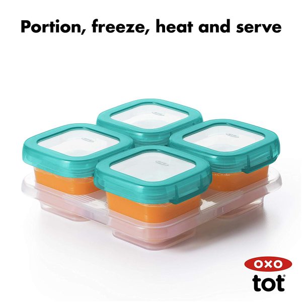 Oxo Tot Baby Blocks Freezer Storage Containers – 4oz