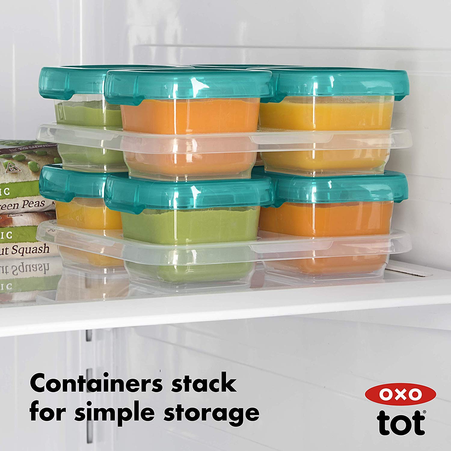 Oxo Tot Baby Blocks Freezer Storage Containers – 4oz