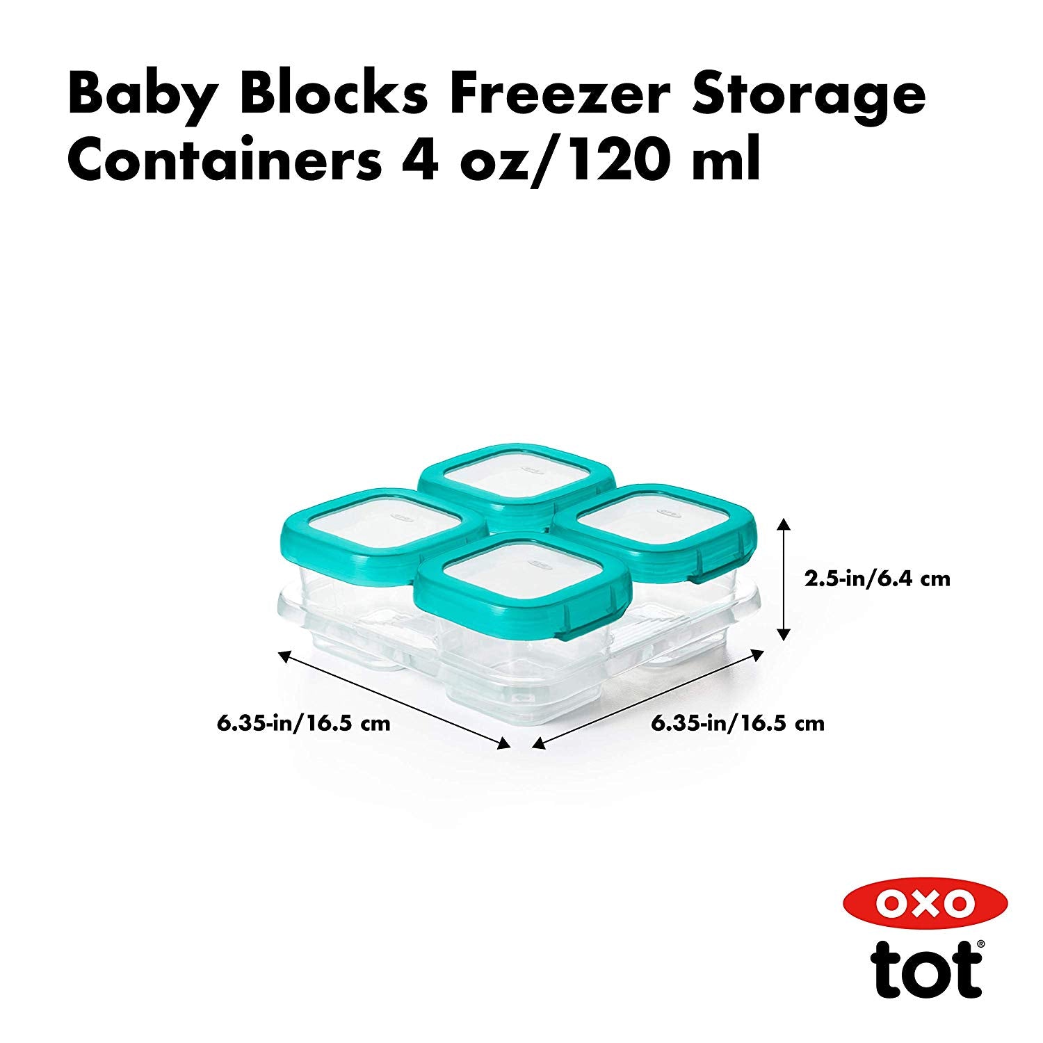 Oxo Tot Baby Blocks Freezer Storage Containers – 4oz