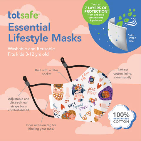 Totsafe Girls Rule Mom-Daughter Twinning Mask