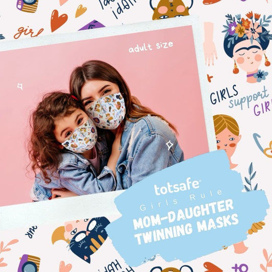 Totsafe Girls Rule Mom-Daughter Twinning Mask