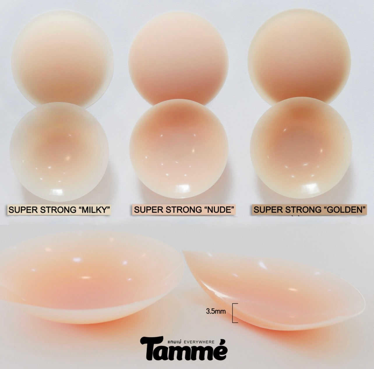 Tamme Nipple Cover 3MM Extra Thick No Glue Super Strong Hold