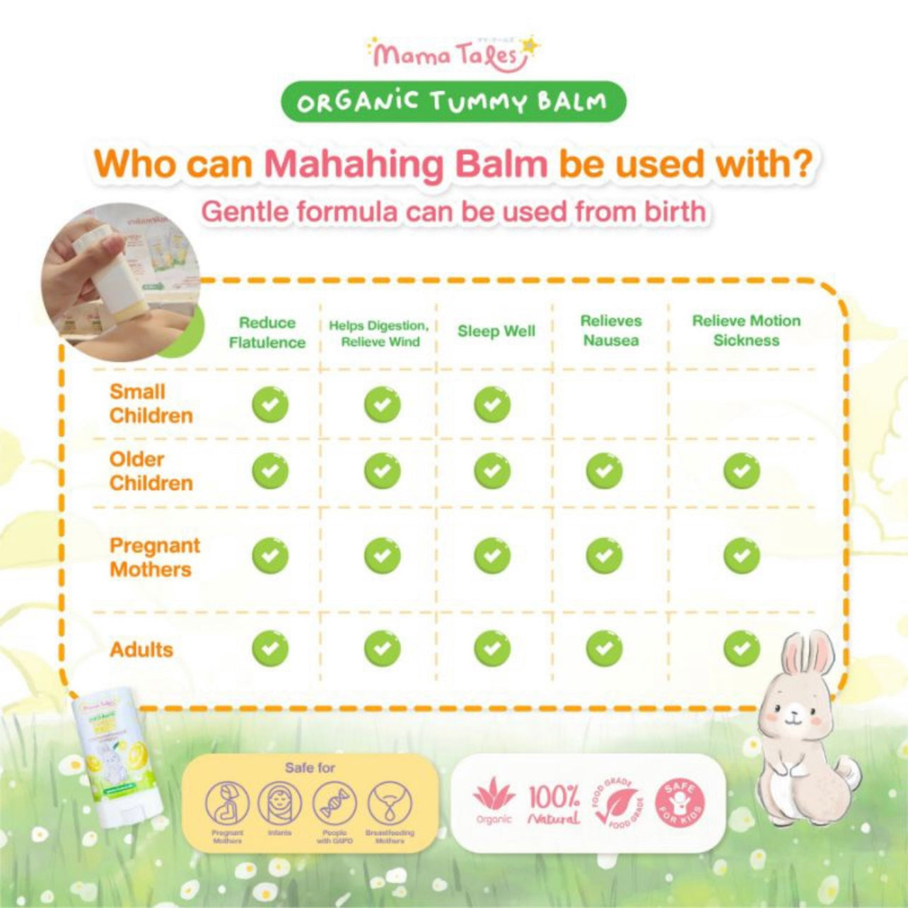 Mama Tales Organic Tummy Balm for newborn & up