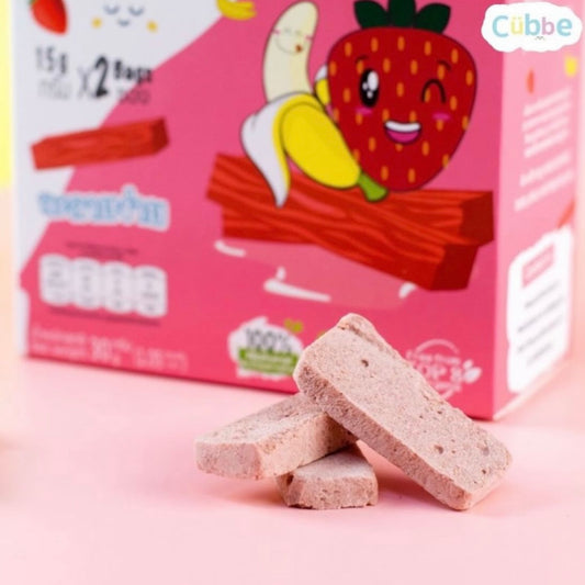 Cubbe Strawberry Banana Melty Sticks