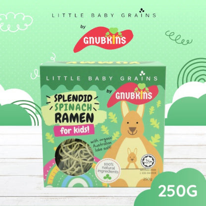 Little Baby Grains by GNUBKINS - Splendid Spinach Ramen for Kids 250g (5 Servings)