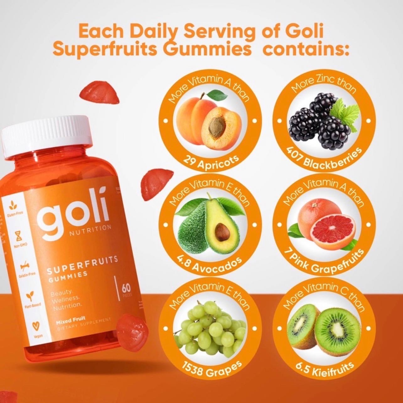 Goli Nutrition SuperFruits Gummies