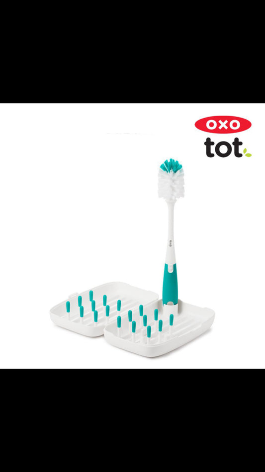 Oxo Tot On-The-Go Drying Rack & Bottle Brush