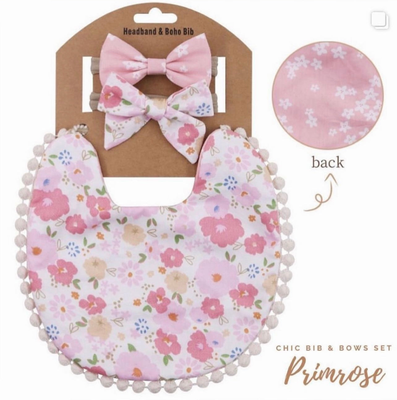 Blooming Wisdom Chic Bib & Bows Set