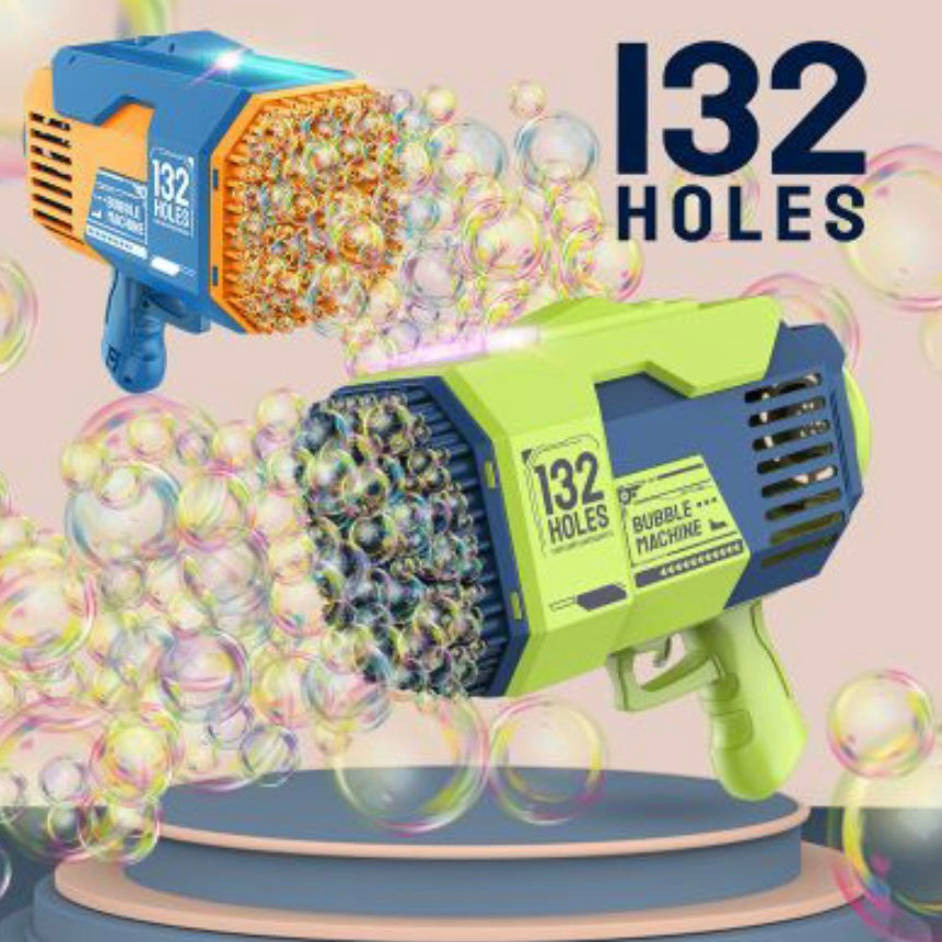 132 Hole Rechargeable Bubble Gun