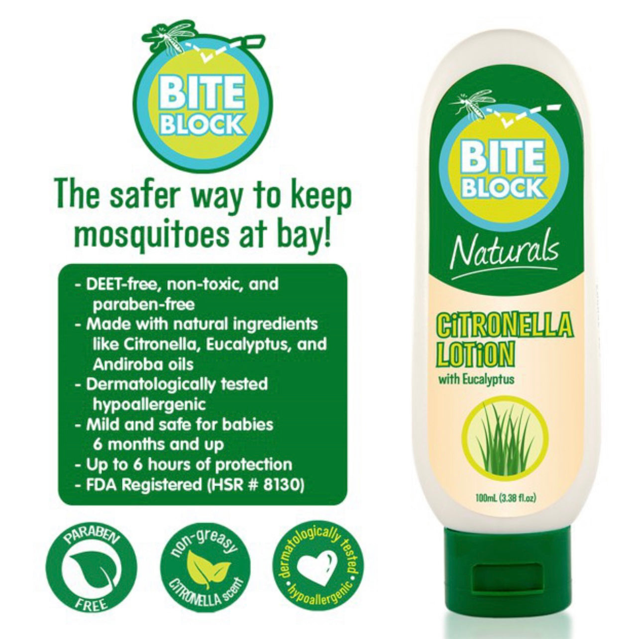 Bite Block Naturals Insect Repellent Citronella