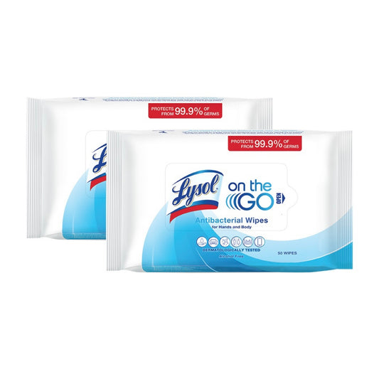 Lysol On-The-Go Antibacterial Hand & Body Wipes