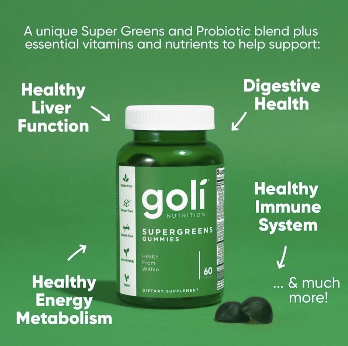 Goli Nutrition SuperGreens Gummies