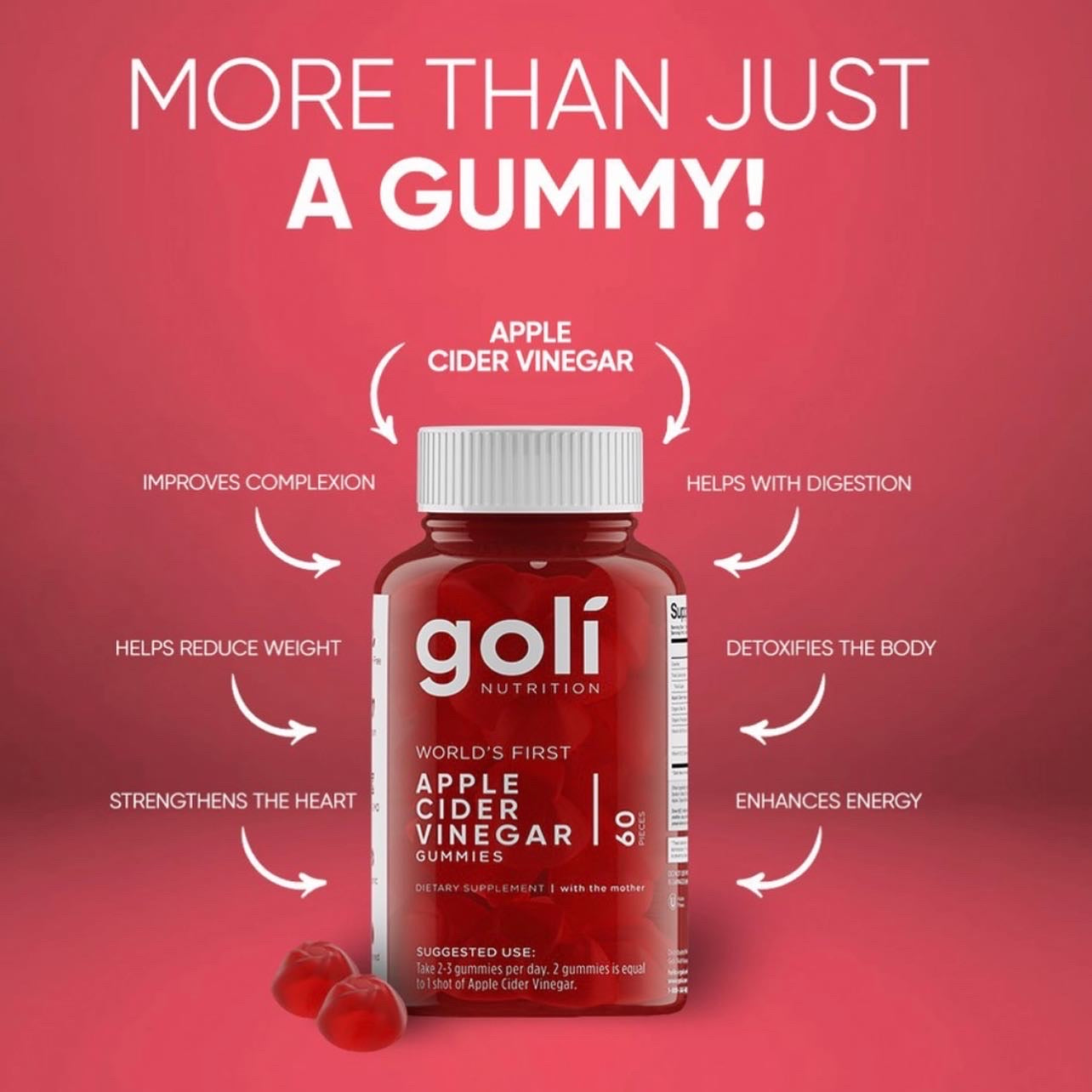 Goli Nutrition Apple Cider Vinegar Gummies