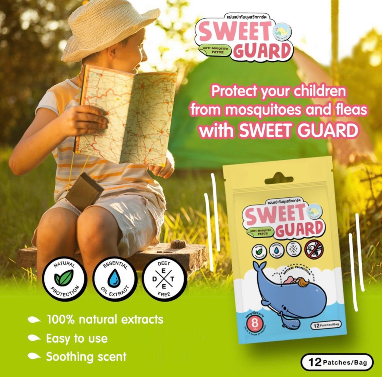 Sweet Guard Anti-Mosquito and Anti-Fleas Patch