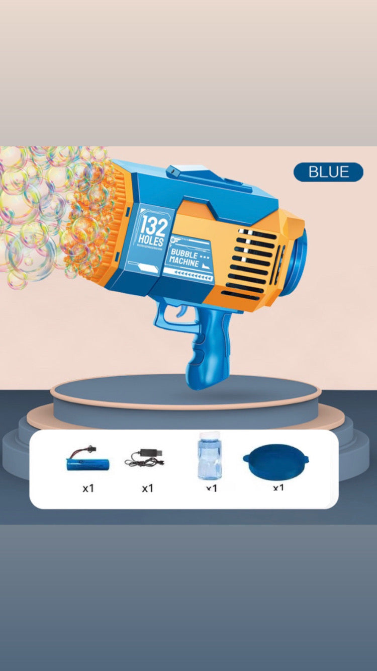 132 Hole Rechargeable Bubble Gun