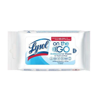 Lysol On-The-Go Antibacterial Hand & Body Wipes
