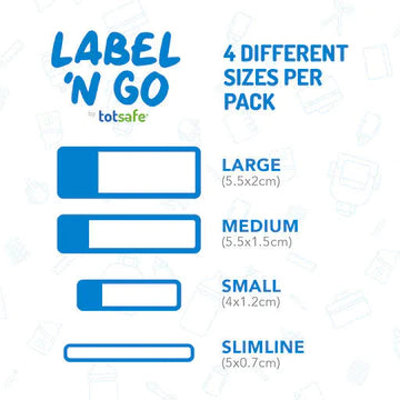 totsafe label n go sticker label